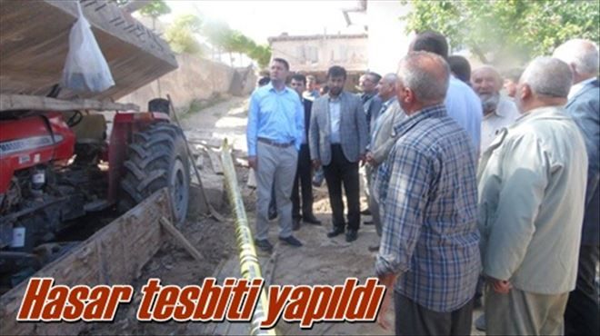 Karakeçili´de hasar tesbiti yapıldı