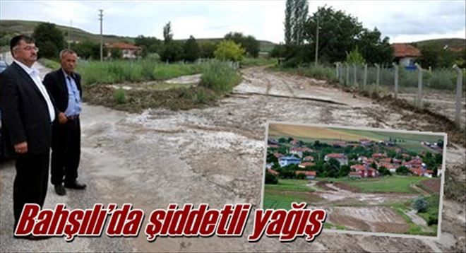 Bahşılı´da şiddetli yağış