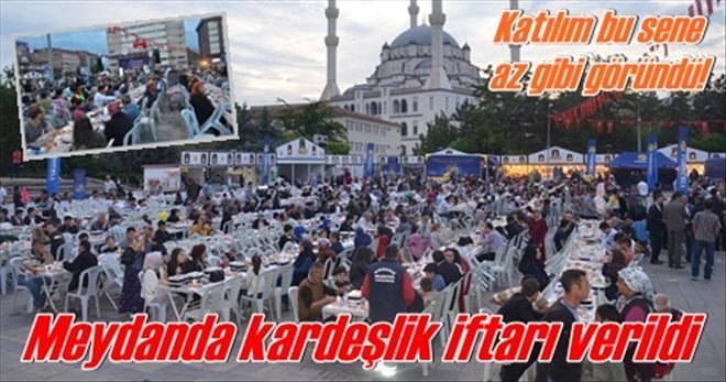 Meydanda kardeşlik iftarı