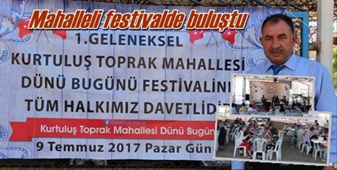Mahalleli festival yaptı
