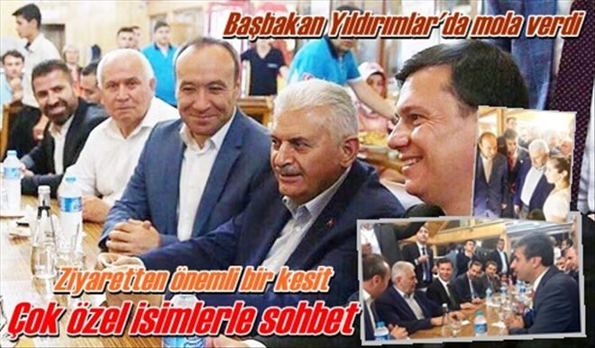 Başbakan kimlerle sohbet etti?