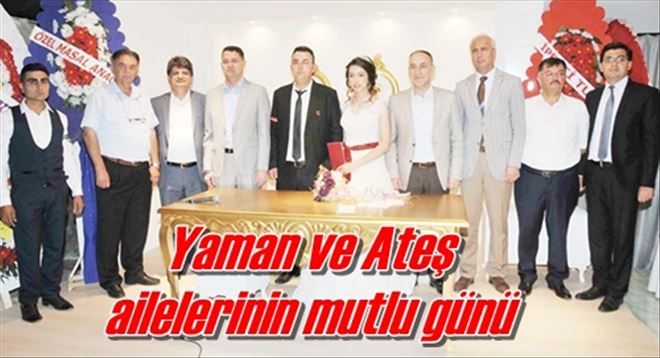 Yaman ve Ateş ailelerinin mutlu günü