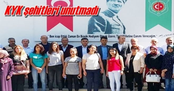 KYK şehitleri unutmadı