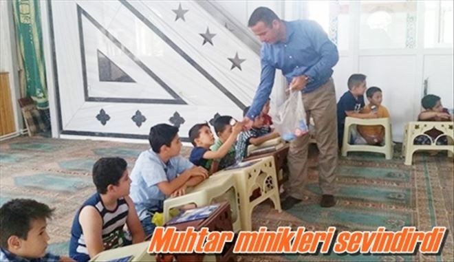 Muhtar minikleri sevindirdi