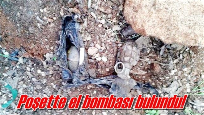 Poşette el bombası bulundu!