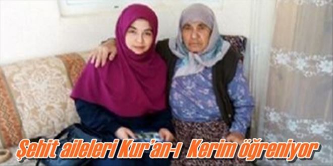 Şehit aileleri Kur´an-ı  Kerim öğreniyor