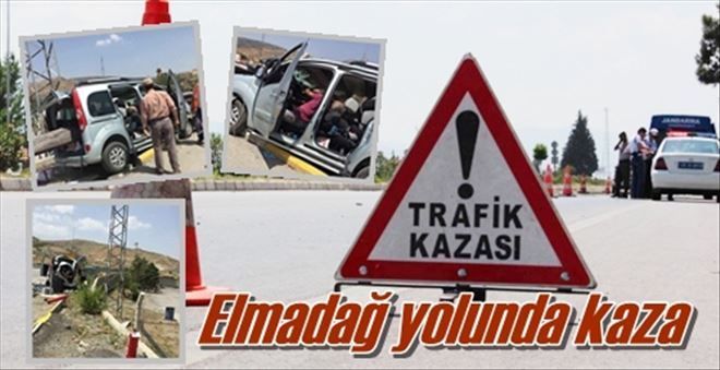 Elmadağ yolunda kaza