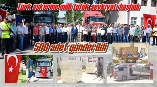 Türk askerine milli tüfek sevkıyatı başladı