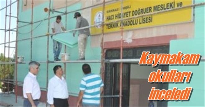 Kaymakam okulları inceledi