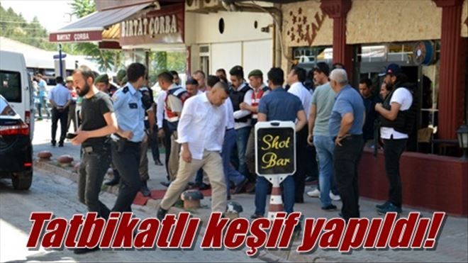 Çatışmanın tatbikatlı keşfi yapıldı 