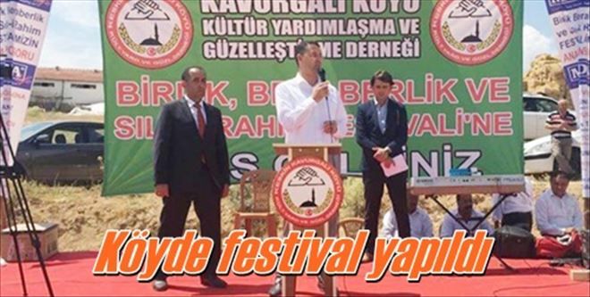 Köyde festival yapıldı