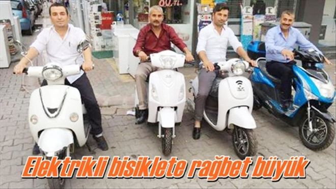 Kırıkkale´de elektrikli bisiklete rağbet büyük