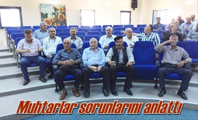 Keskin´de muhtarlar sorunlarını anlattı 