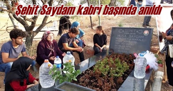 Şehit Saydam kabri başında anıldı