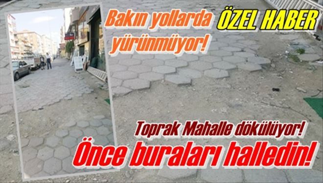 Önce buraları halledin!