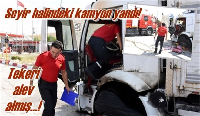 Seyir halindeki araç yandı!