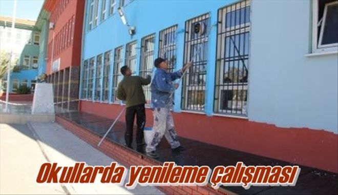 Okullarda yenileme çalışması