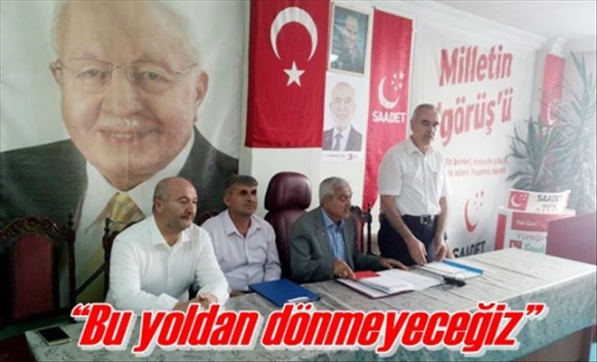 ?Bu yoldan dönmeyeceğiz?