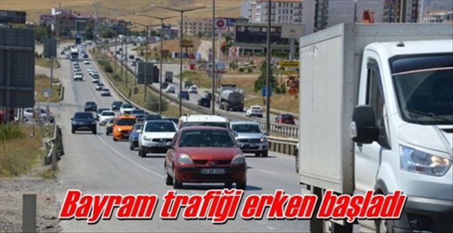 Bayram trafiği erken başladı