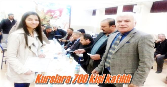 Kurslara 700 kişi katıldı