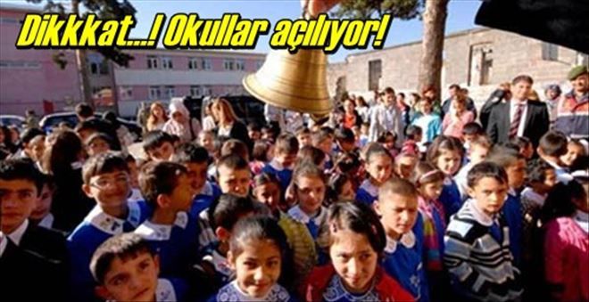 Okullar için hazırlık ve uyarı!