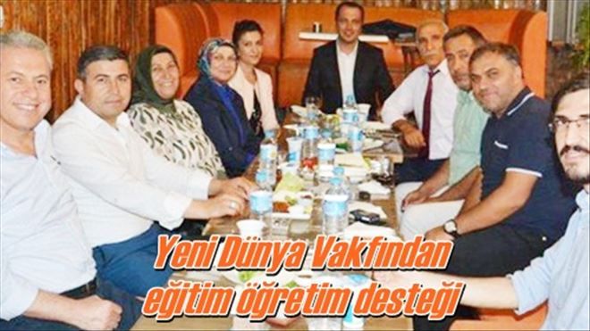 Yeni Dünya Vakfından  eğitim öğretim desteği