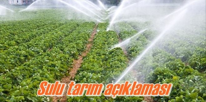 Sulu tarım önemlidir