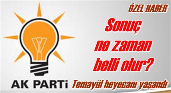 Temayül heyecanı yaşandı