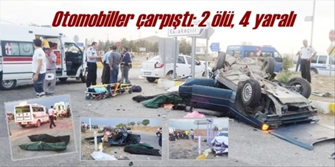 Otomobiller çarpıştı: 2 ölü, 4 yaralı?!