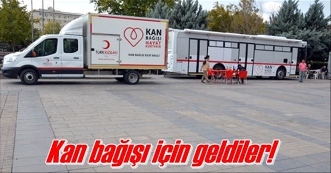 Kızılay kan bağış aracı Kırıkkale´de