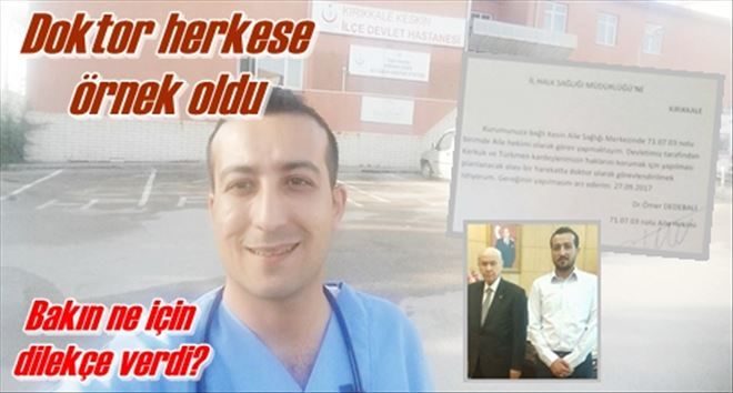 Doktor dilekçe verdi!