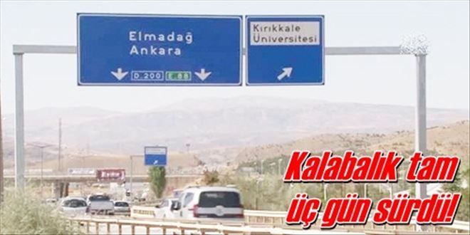 Tatilciler dönüş yolunda