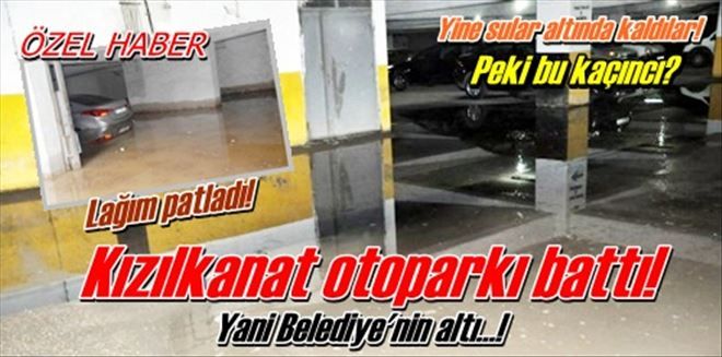 Kızılkanat otoparkı battı!