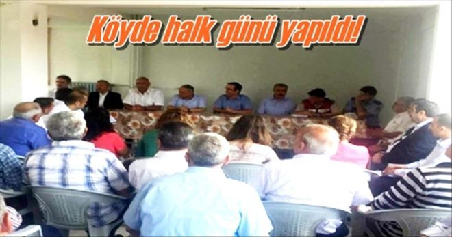 Köyde vatandaşla buluştu