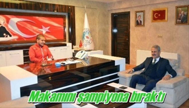 Makamını şampiyona bıraktı