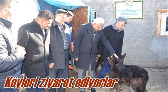 Köyleri ziyaret ediyorlar