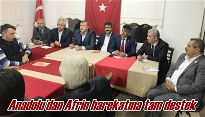 Anadolu´dan Afrin harekatına tam destek