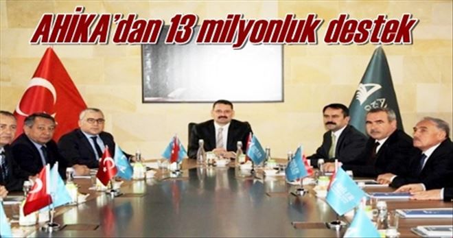 AHİKA´dan 13 milyonluk destek