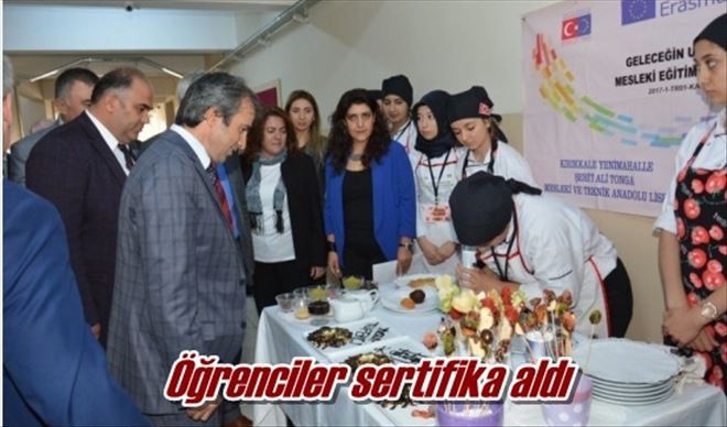 Öğrenciler sertifika aldı