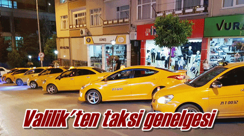 Taksi genelgesi