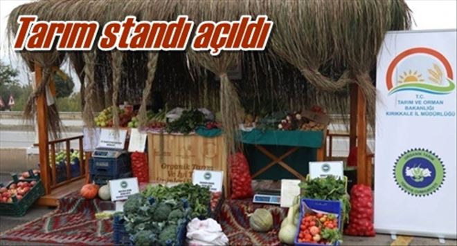 Tarım standı açıldı