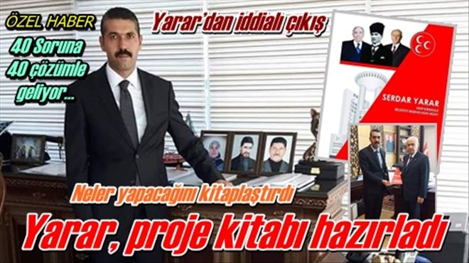 Yarar, proje kitabı hazırladı