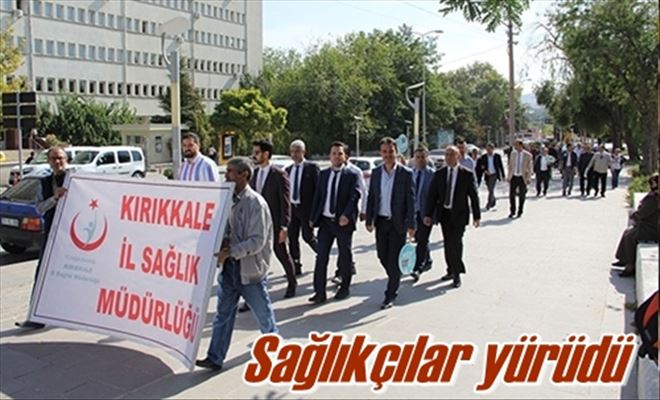 Sağlıkçılar yürüdü
