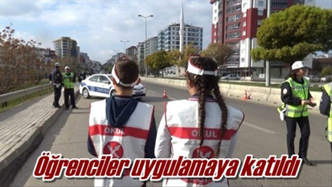 Öğrenciler uygulamaya katıldı