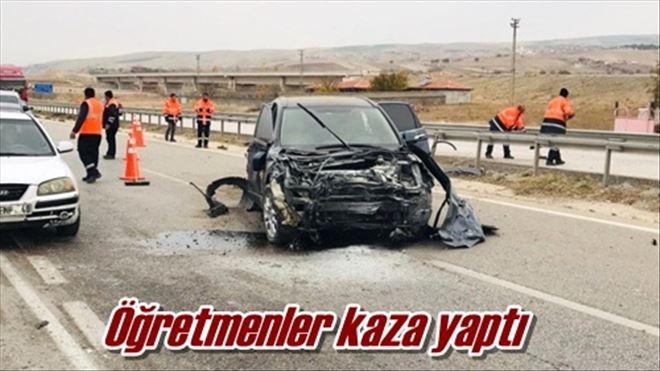 Öğretmenler kaza yaptı