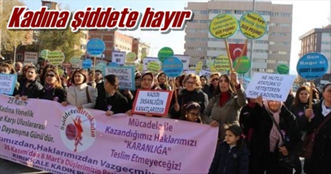 Kadına şiddete hayır