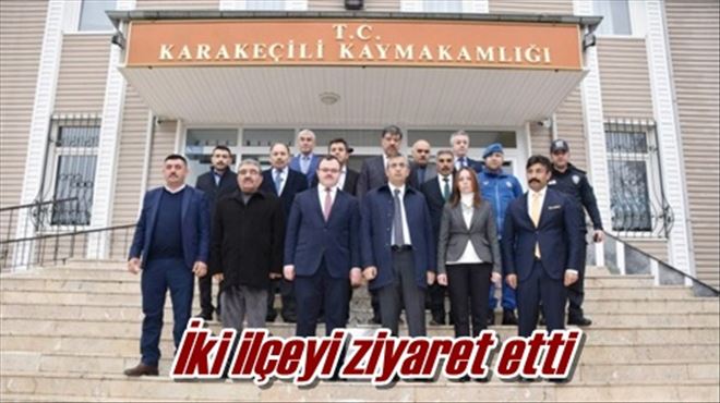 İki ilçeyi ziyaret etti