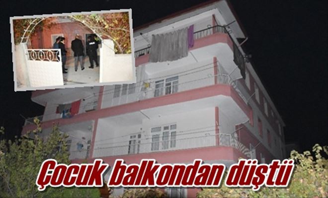 Çocuk balkondan düştü