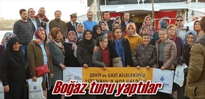Boğaz turu yaptılar