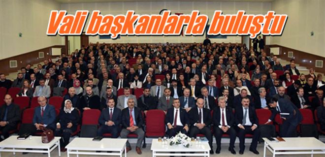 Vali başkanlarla buluştu